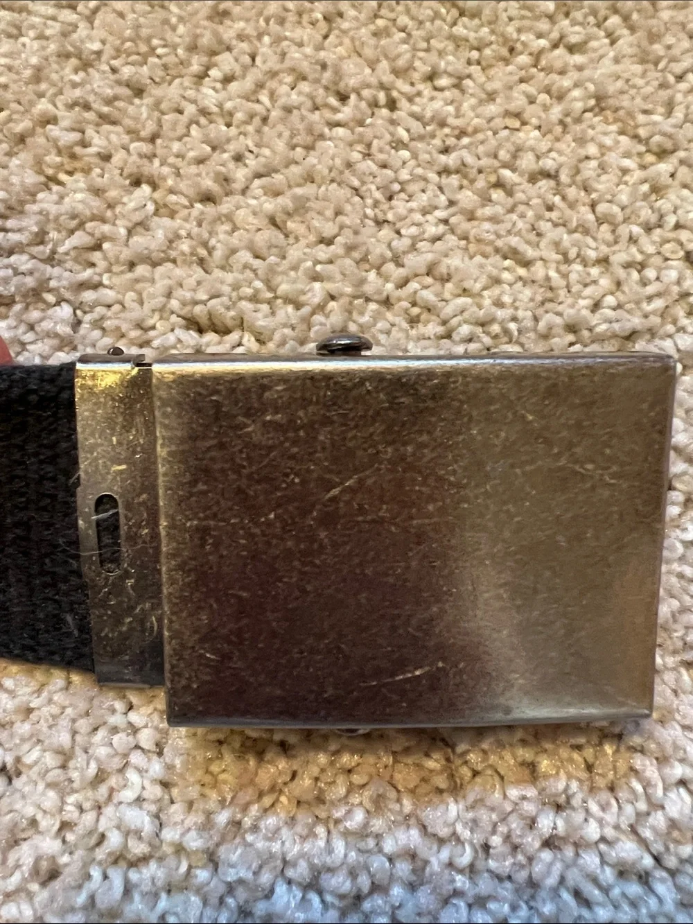 Levi's Blue Belt with Brushed Silver Buckle